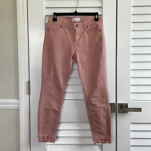 LOFT dusty pink/blush jeans in size 2P. Modern skinny style.